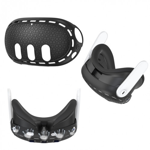 Pour Meta Quest 3 VR Host Étui de protection en silicone Accessoires pour appareils intelligents (noir) SH101A1058-07