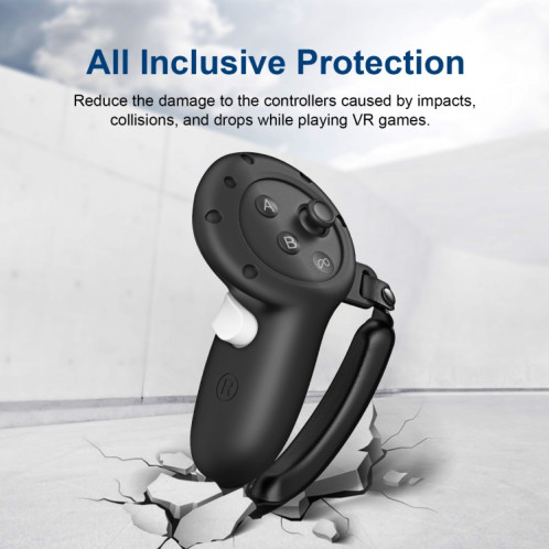 Housse de protection en Silicone pour Meta Quest 3, accessoires VR (noir) SH701B1537-08