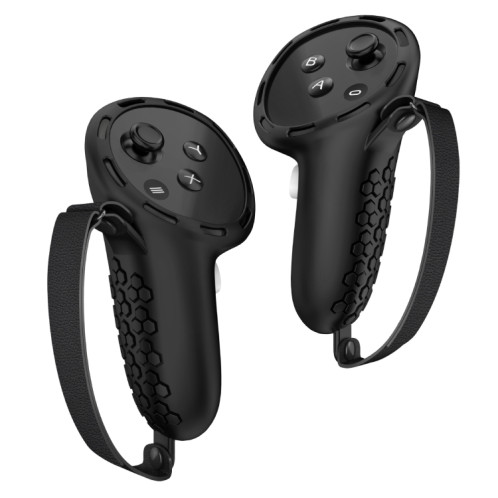 Housse de protection antidérapante en Silicone pour contrôleur Meta Quest 3, accessoires VR (noir) SH201A1356-05