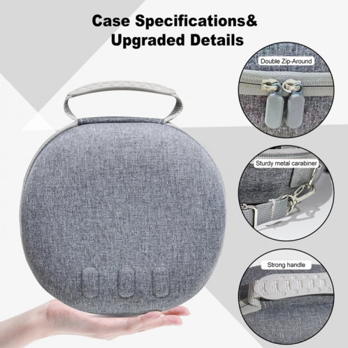 Sac de rangement pour lunettes Meta Quest 3 VR JYS, sac de transport antichute et anti-rayures (noir) SJ701A1601-08