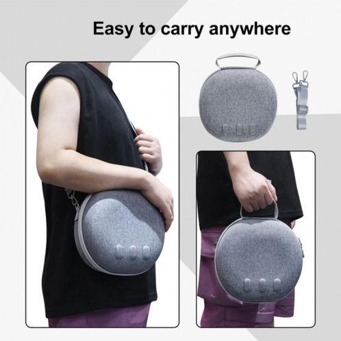 Sac de rangement pour lunettes Meta Quest 3 VR JYS, sac de transport anti-chute et anti-rayures (gris) SJ701B1896-08