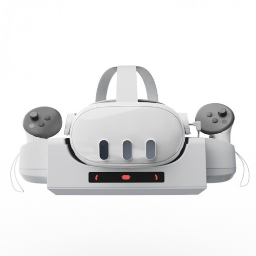 Base de chargement pour casque Meta Quest 3 VR, support de charge rapide mural avec indicateur LED (gris blanc) SH201A1932-011
