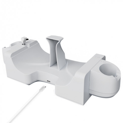 Base de chargement pour casque Meta Quest 3 VR, support de charge rapide mural avec indicateur LED (gris blanc) SH201A1932-011