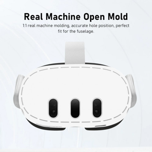 Étui de protection pour casque Meta Quest 3, coque anti-rayures, Anti-transpiration, accessoire VR (gris clair) SH401B479-08