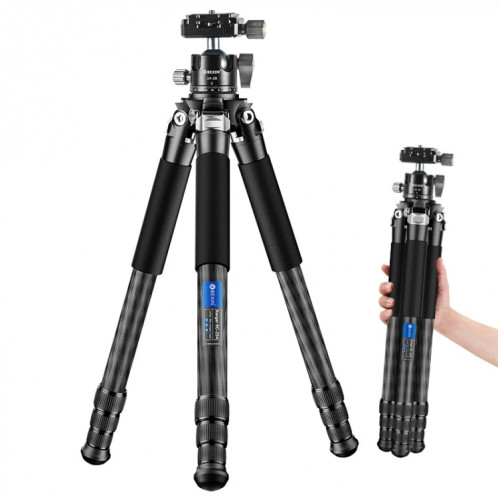 BEXIN RC254 trépied pliant Portable en Fiber de carbone appareil photo reflex support de photographie à cardan central à faible gravité SB11011578-014