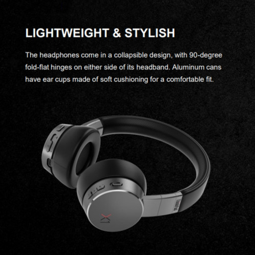 Casque Bluetooth à réduction active du bruit monté sur la tête Lenovo ThinkPad X1 SL13151900-012