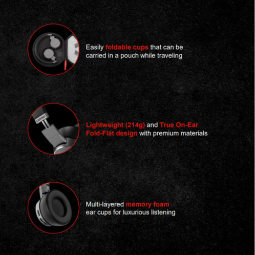 Casque Bluetooth à réduction active du bruit monté sur la tête Lenovo ThinkPad X1 SL13151900-012