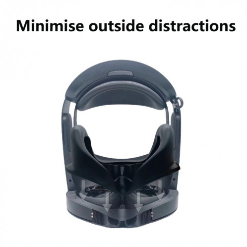 Pour Mate Quest Pro masque pour les yeux bloquant la lumière remplacement magnétique cache-yeux en Silicone accessoires VR (noir) SH001A358-08