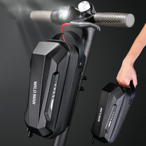 WILD MAN Scooter EVA Hard Shell avant sac pliant vélo sac suspendu à dégagement rapide, taille: 2L (noir) SW101A401-011