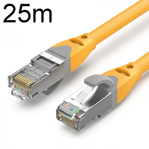 Câble Ethernet Gigabit CAT6 de 25 m, double blindage, câble haut débit à grande vitesse SH9512898-08