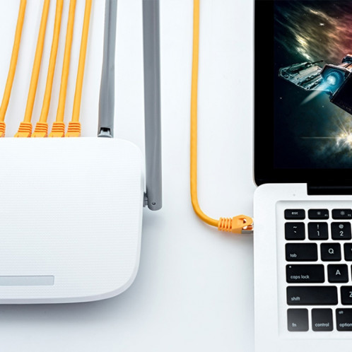 Câble Ethernet Gigabit CAT6 de 40 m, double blindage, câble haut débit à grande vitesse SH95141468-08