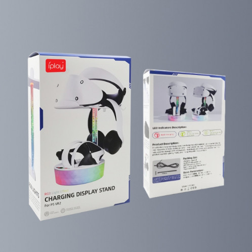 Pour PS VR2 iplay coloré support de stockage de charge poignée Base de charge magnétique HBP-505 SI98011513-07