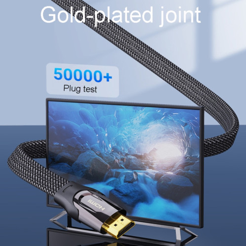 Câble rond VenTion HDMI de 0,75 m pour moniteur d'ordinateur, câble de transmission de signal SV23011366-011
