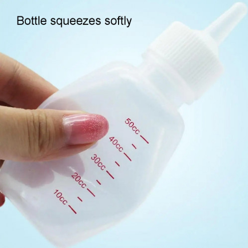 6 pièces/ensemble 50ml nouveau-né animal de compagnie doux mamelon lait bouteille ensemble chiot chats fournitures d'alimentation SH52021843-09