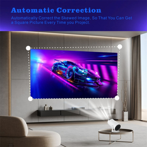 Projecteur intelligent HY300 système Android 11.0 projecteur portable 120 lumens prise AU SH29031939-015