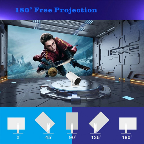Projecteur intelligent HY300 système Android 11.0 projecteur portable 120 lumens prise ue SH29041684-015
