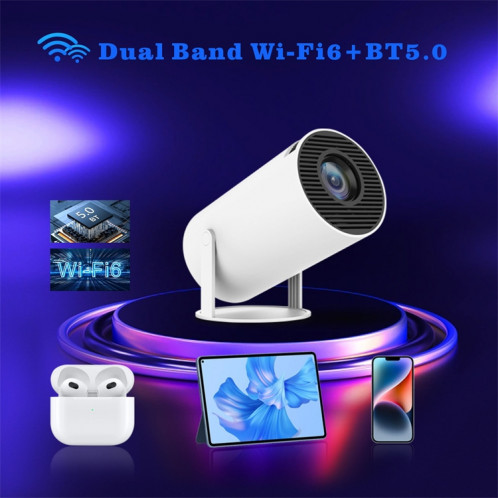 Projecteur intelligent HY300 système Android 11.0 projecteur portable 120 lumens prise ue SH29041684-015