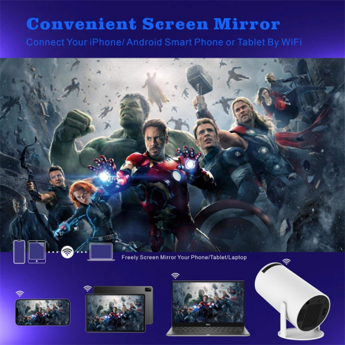Projecteur intelligent HY300 système Android 11.0 projecteur portable 120 lumens prise ue SH29041684-015