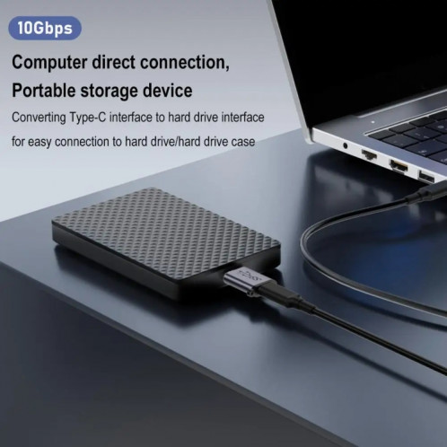 Adaptateur USB femelle Micro B mâle, convertisseur d'interface pour boîtier HDD SH3501736-08
