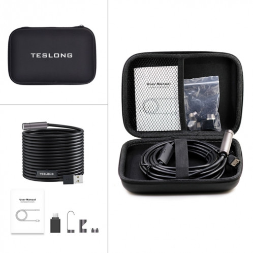 Teslong NTC125 5M 3 en 1 endoscope de téléphone USB pour la réparation automatique 500W Pixel mise au point automatique ST23601018-011