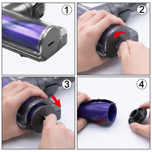 Pour aspirateur Dyson V7 / V8 / V10 / V11 / V15, tête de brosse, embout de rouleau de brosse SH2416221-07