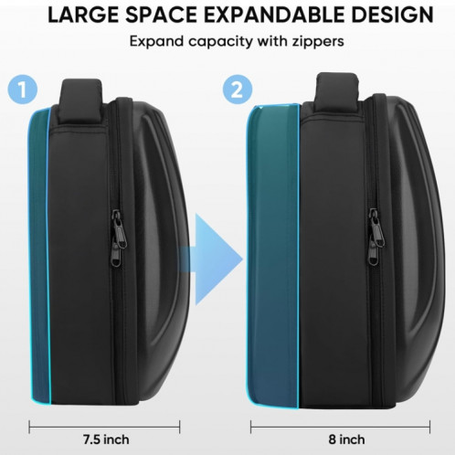 Pour Meta Quest 3 valise rigide sac à dos à bandoulière à capacité extensible SH24261479-07