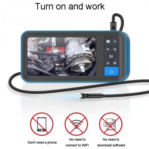 Teslong MS450 8mm double objectif HD 4,5 pouces grand écran endoscope outil de réparation automobile ST2493450-011