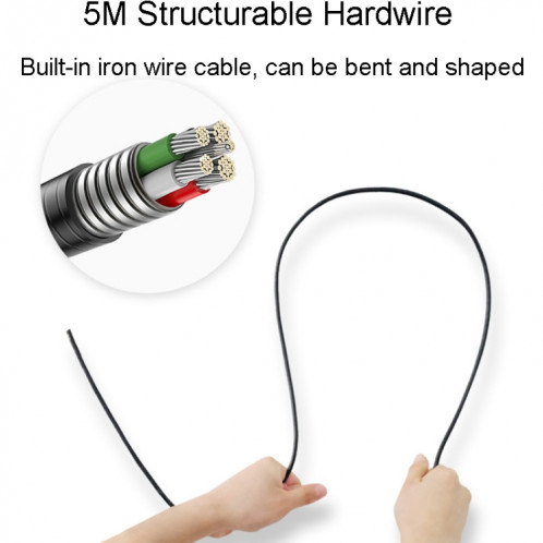 Teslong MS450 8mm double objectif HD 4,5 pouces grand écran endoscope outil de réparation automobile ST2493450-011