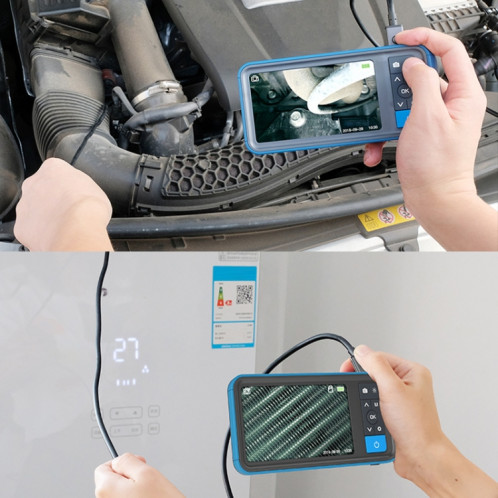 Teslong MS450 8mm double objectif HD 4,5 pouces grand écran endoscope outil de réparation automobile ST2493450-011