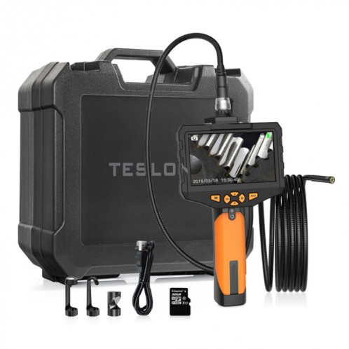 Teslong NTS300 5 pouces HD grand écran d'inspection industrielle endoscope outils de réparation automobile, spécifications: 7.6mm-1M ST0801362-010