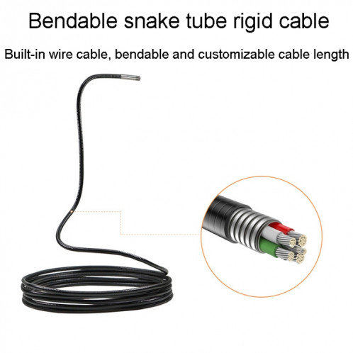 Teslong NTS300 5.5mm-3M double lentille étanche 5 pouces HD endoscope industriel outils de réparation automobile ST25101620-010