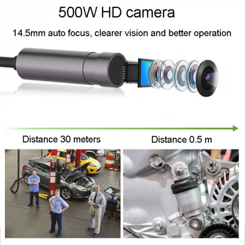 Teslong NTS500 5.5mm-3M double lentille 5 pouces grand écran endoscope de tuyaux industriels outils d'inspection industrielle ST25191051-014