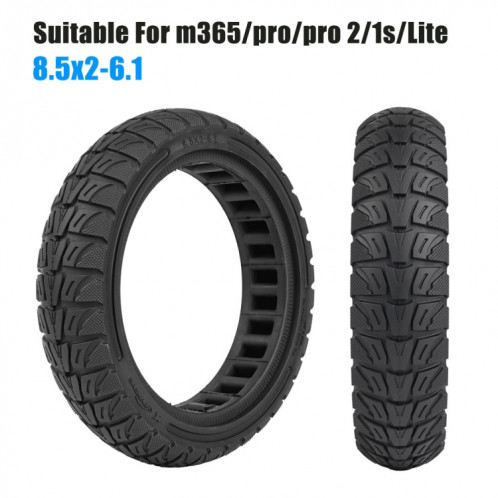 Pneus en nid d'abeille tout-terrain colorés de 8,5 x 2 pouces pour Xiaomi M365 / Pro / Pro 2 / 1S / Lite (tricolore) SH101A1920-06