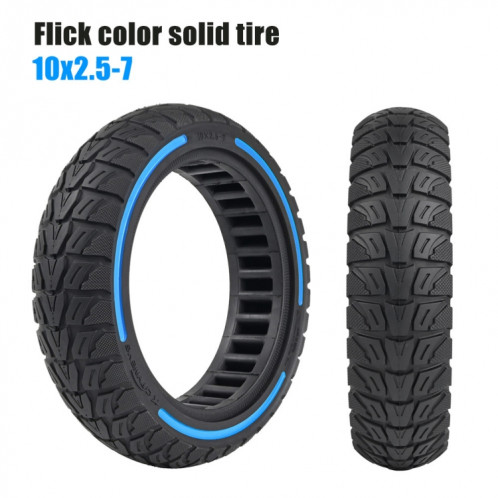 Pneus en nid d'abeille tout-terrain colorés 10 x 2,5 à 7 pouces pour scooter Xiaomi 4/4 Pro (tricolore) SH801A1754-04