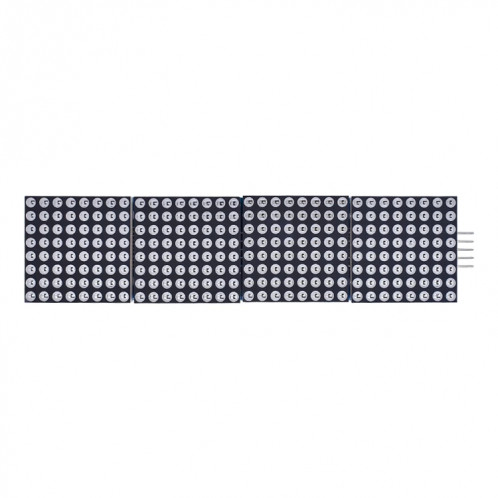 MAX7219 Module de battage de points Module de contrôle LH à puce unique, affichage 4 en 1 avec câble 5P, spécification: lumière rouge SH9001204-05