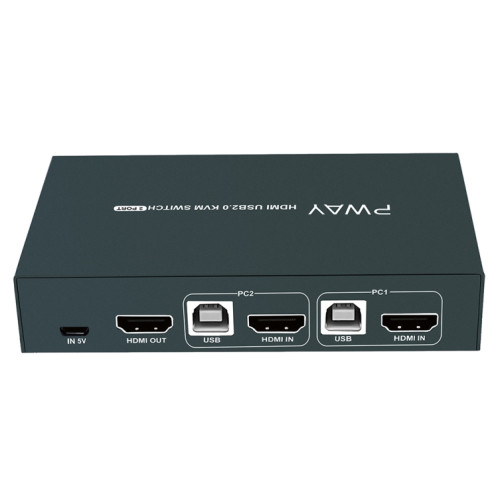 PWAY PW-S7201H 2 en 1 sortie HDMI KVM commutateur 4K HD coupe-écran vidéo SP2596487-012