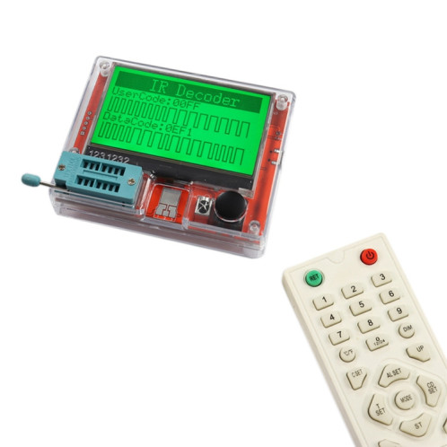 Testeur de transistor LCR-T10H, affichage TFT pour Test de résistance de condensateur de triode de diode, spécification: alimenté par batterie sèche SH74021546-08