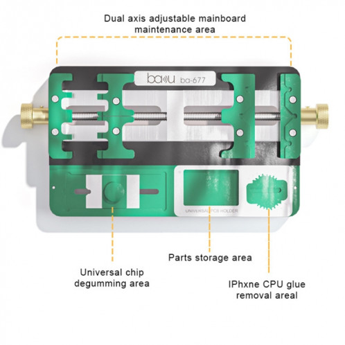 Bakou BA-677 outil de réparation de Fixation de puce PCB de carte mère de téléphone portable SB2875897-06
