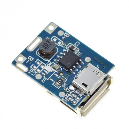 4 pièces 5V Boost convertisseur module d'alimentation élévateur batterie au lithium panneau de protection de charge affichage LED pour chargeur bricolage 134N3P, interface: Micro USB SH8001916-06