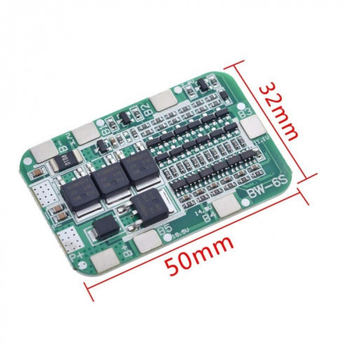 Carte de protection de batterie au lithium 18650 à 6 cordes 22/24 V SH28901456-05