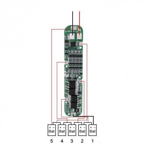 Panneau de Protection de batterie au Lithium 18.5V 18650, 5 cordes, Anti-surcharge, décharge excessive, panneau de Protection de batterie solaire 21V SH2895876-05