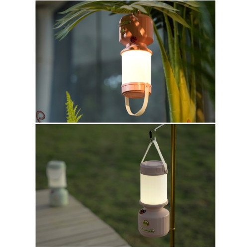 Veilleuse de chevet LED tripolaire à intensité variable, lumière ambiante décorative de Camping (rose) SH501B873-012