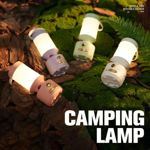 Veilleuse de chevet LED tripolaire à intensité variable, lumière ambiante décorative de Camping (violet) SH501C815-012