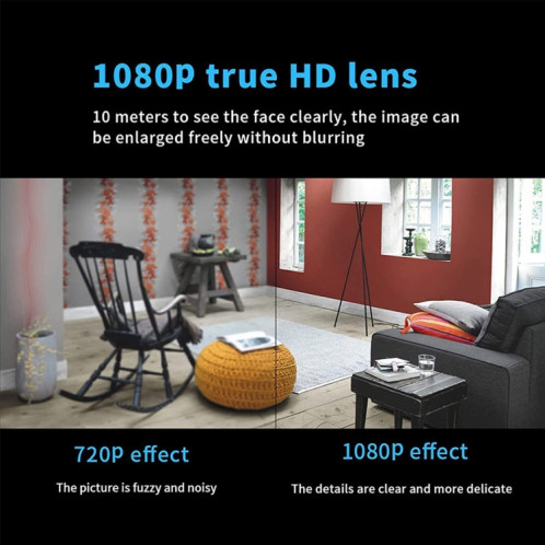 Mini caméra de surveillance 1080P à distance Smart WIFI Home HD de 2 millions de pixels, spécifications: X5 + 128G SH58041806-015