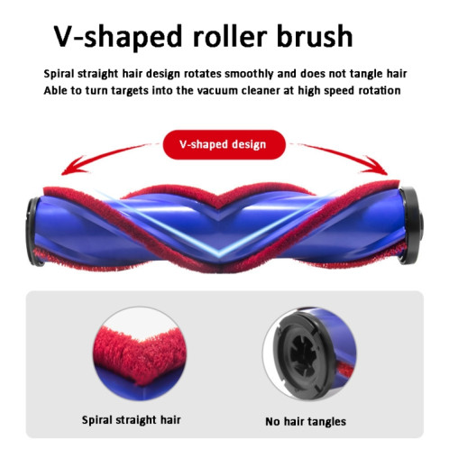 Pour aspirateur Dyson V7 V8 V10 V11, brosse de sol Anti-emmêlement en forme de V à entraînement Direct SH7201199-08