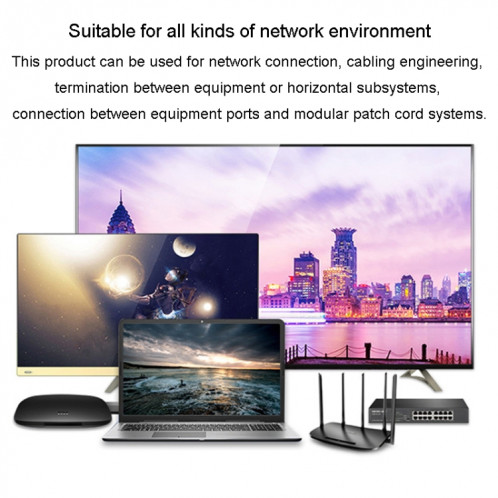 JINGHUA Projet d'ordinateur de routeur à double blindage Gigabit de catégorie 6 Câble réseau entièrement en cuivre, taille: 3M (bleu) SJ903A546-011