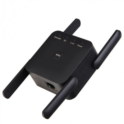 Le répéteur d'extension WiFi 1200Mbps 2.4G / 5G prend en charge le port Ethernet prise américaine blanche SH3402859-07