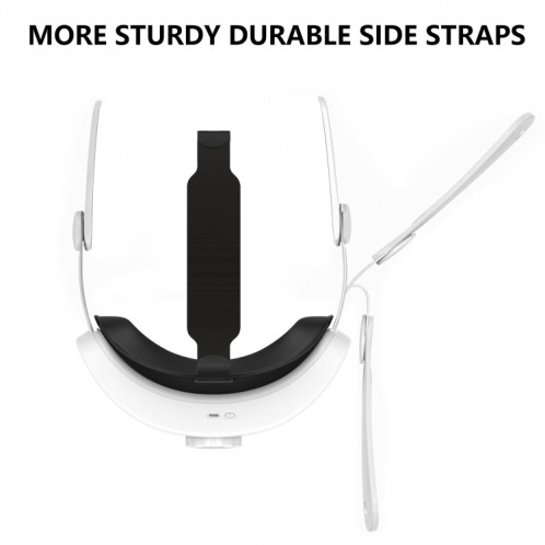 Pour Meta Quest 3, bandeau rechargeable, serre-tête réglable, batterie intégrée de 6000 mAh (blanc) SH001A851-07