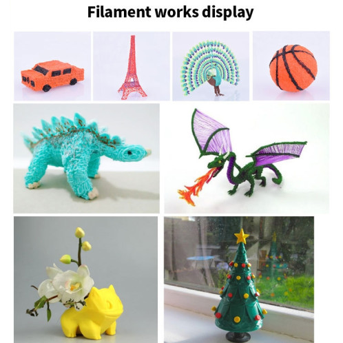 Consommables pour stylo d'impression 3D PCL, 5m, 1.75mm, matériau de ligne très résistant, matière première environnementale, fil de soie d'impression, 10 couleurs/ensemble SH18011359-06