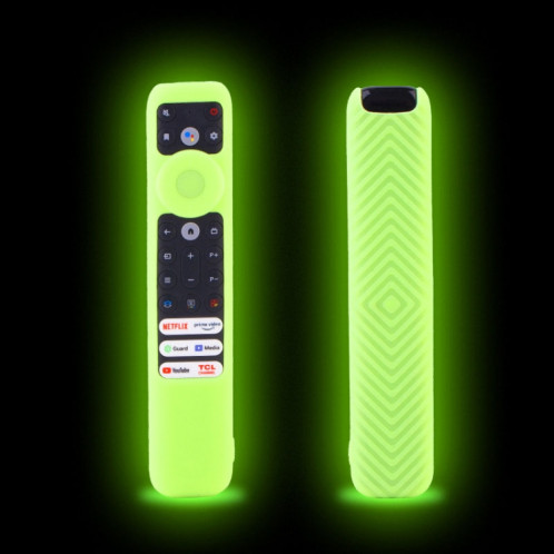 20,9 x 4,3 x 1,7 cm pour étui de protection pour télécommande TCL RC902V FMR1/FAR2/FMR4 housses universelles antichoc en silicone (vert lumineux) SH701B922-012